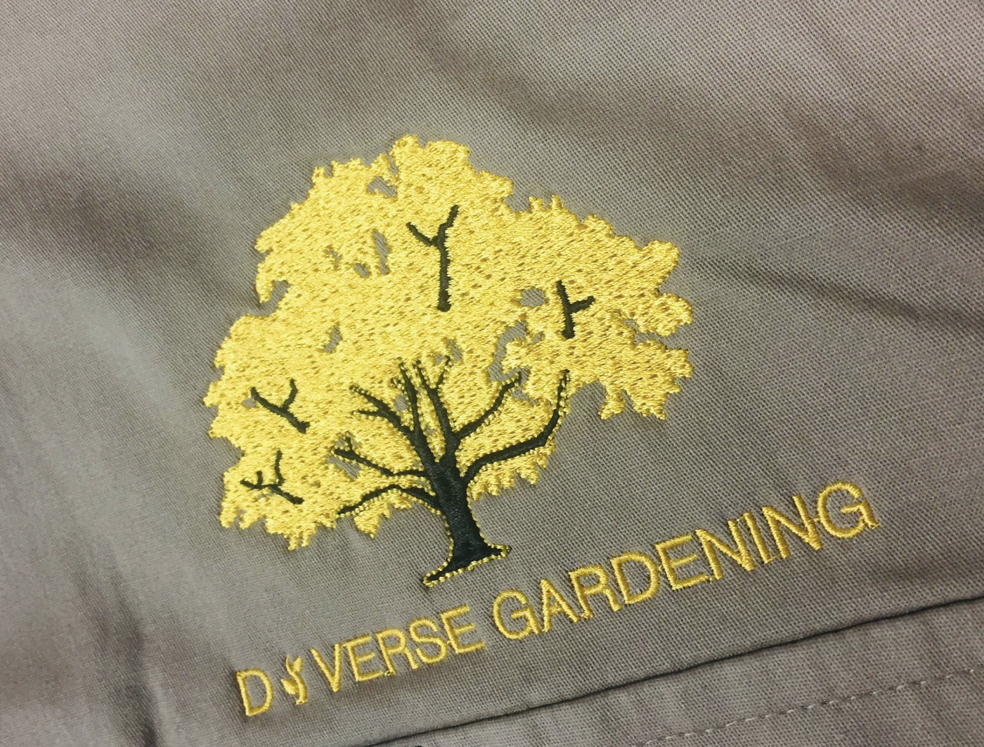 Diverse Gardening embroidery workwear